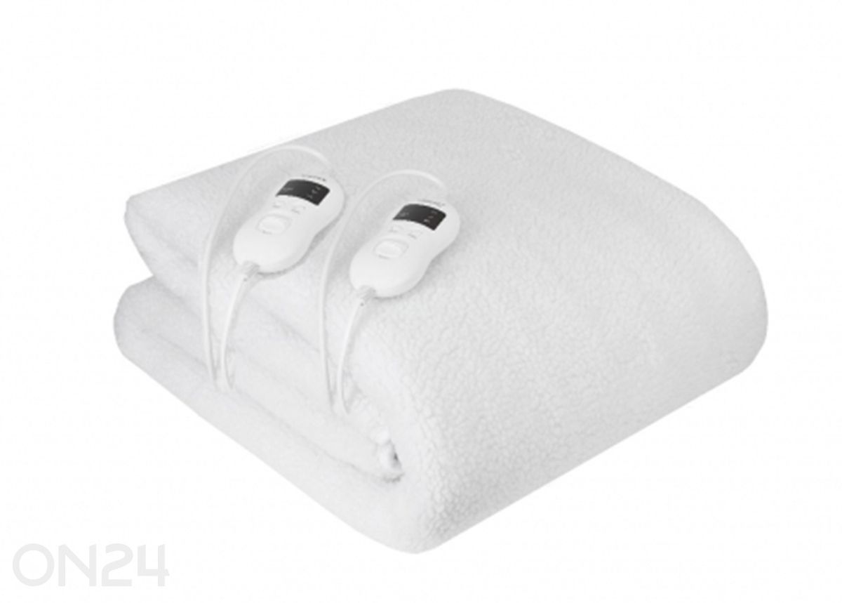 Lämmitetty peitto Camry CR 7421, 180×160 cm, valkoinen kuvasuurennos