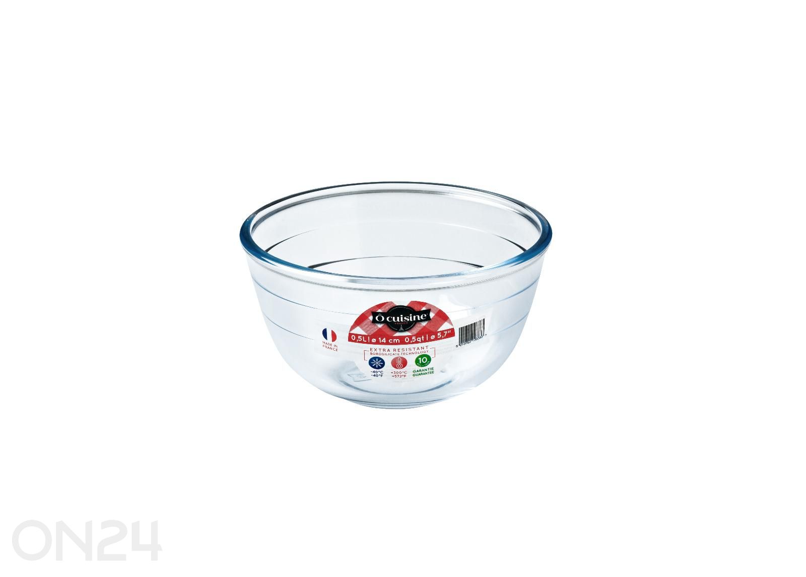 Lämmönkestävä lasikulho Pyrex 0,7 L, Ø 15 cm kuvasuurennos