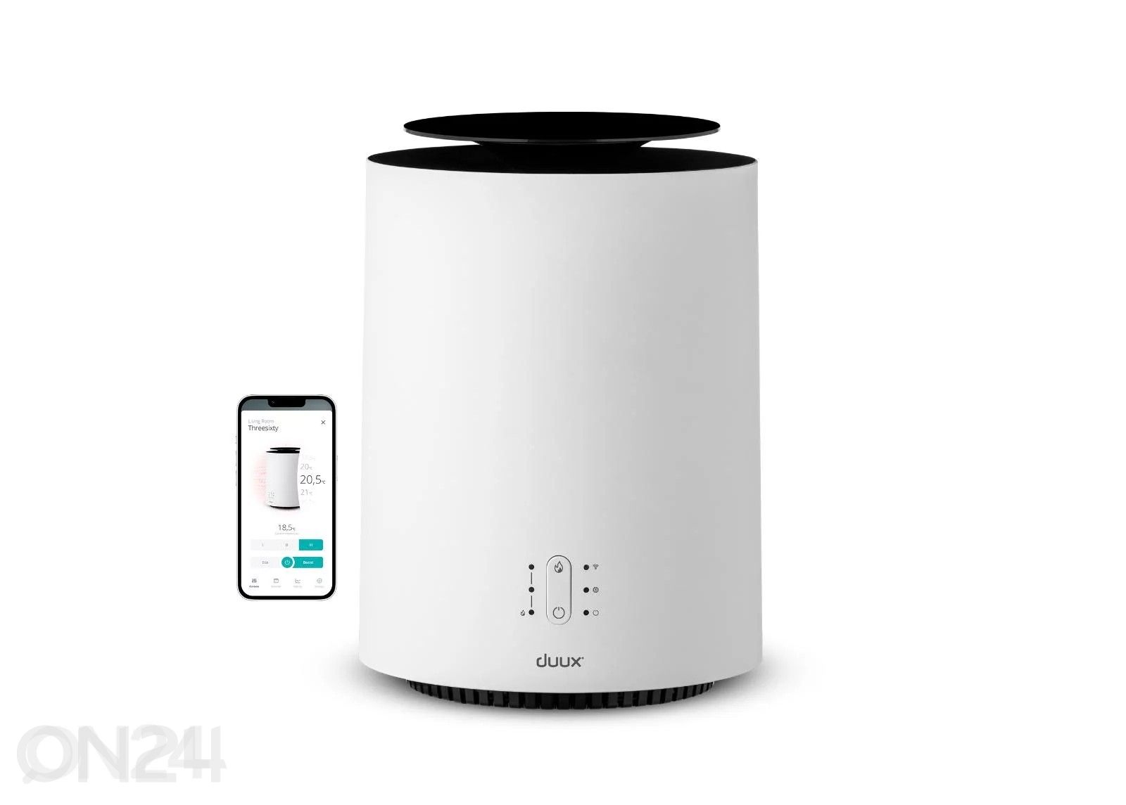 Lämpöpuhallin Duux Threesixty 2 Smart Wi-Fi, valkoinen kuvasuurennos