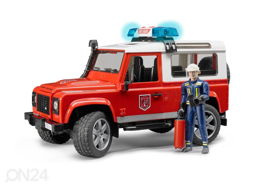 LAND ROVE paloauto äänellä ja valolla 1:16 BRUDER kuvasuurennos