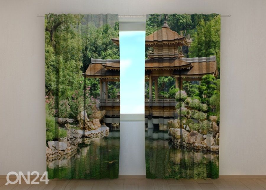 Läpinäkyvä verho ALCOVE IN THE PARK 240x220 cm kuvasuurennos