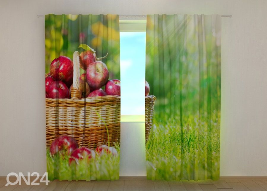 Läpinäkyvä verho APPLES 240x220 cm kuvasuurennos