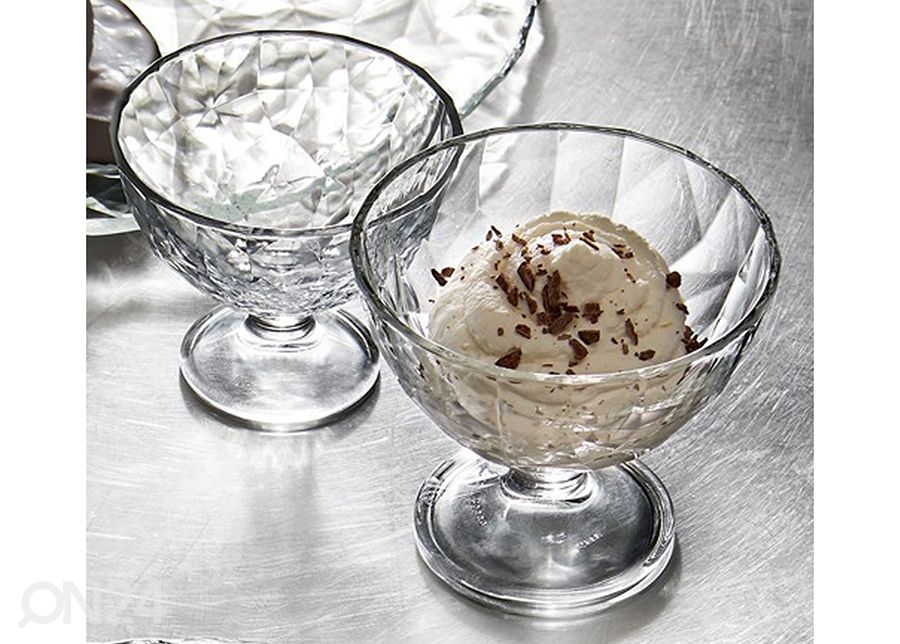 Lasikulho Diamond 360 ml Ø13cm, 3 kpl kuvasuurennos