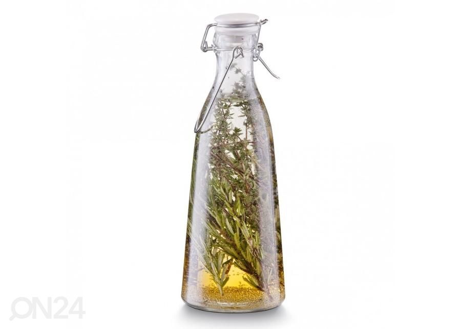 Lasipullo korkilla 1000 ml kuvasuurennos