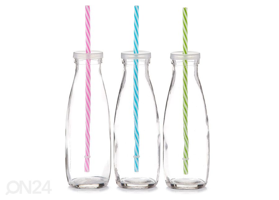 Lasipullo+pilli 475ml kuvasuurennos