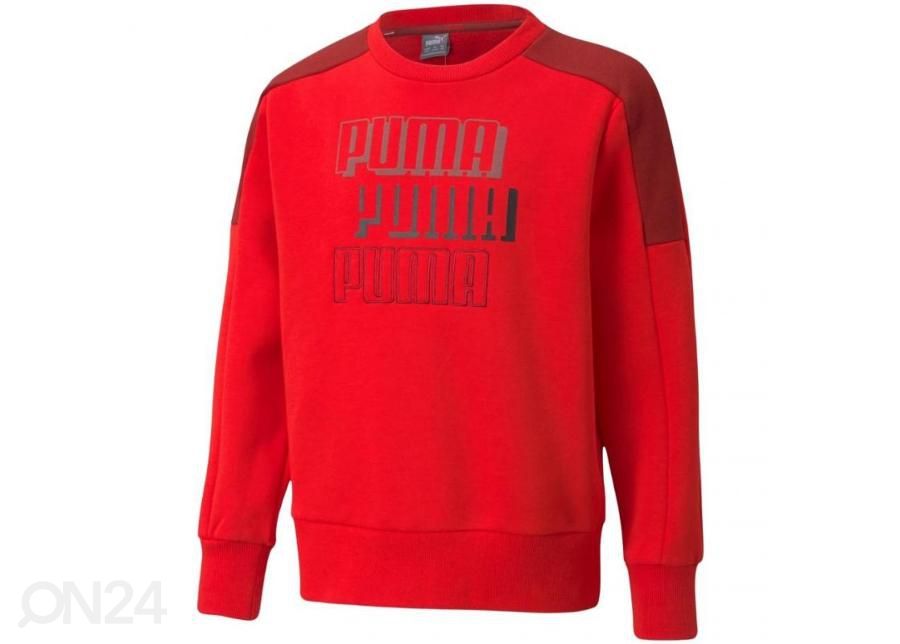 Lasten collegepaita Puma Alpha Crew FL kuvasuurennos