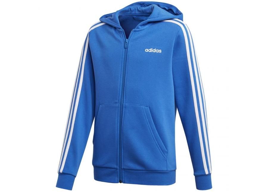 Lasten huppari Adidas Essentials 3 Stripes Full Zip Jr FL9603 kuvasuurennos