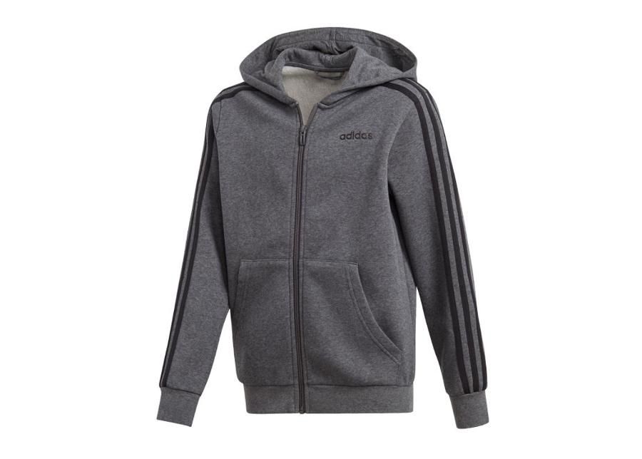 Lasten huppari adidas Essentials 3S Full Zip Hoodie JR DX2474 kuvasuurennos