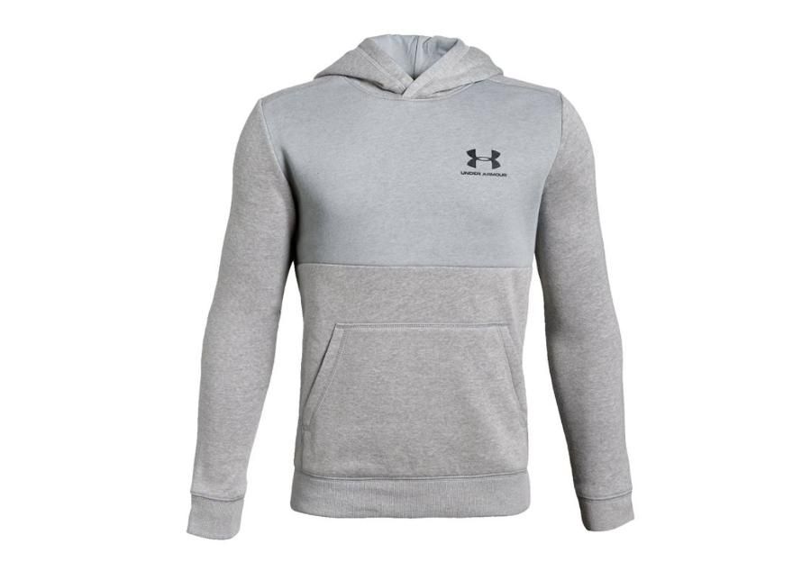 Lasten huppari Under Armour Cotton Fleece Hoody JR 1343678-035 kuvasuurennos