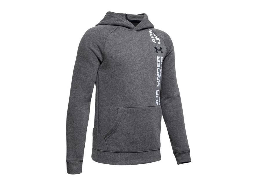 Lasten huppari Under Armour JR Rival Wordmark Hoodie Jr 1345231-001 kuvasuurennos