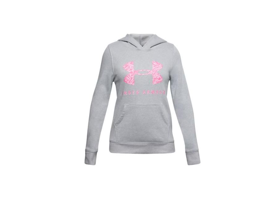 Lasten huppari Under Armour Rival Fleece Sportstyle Graphic Hoodie Junior 1343622-011 kuvasuurennos