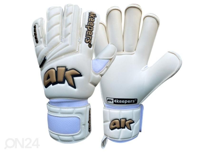 Lasten jalkapallo maalivahdin hanskat 4Keepers Champ Gold V RF kuvasuurennos