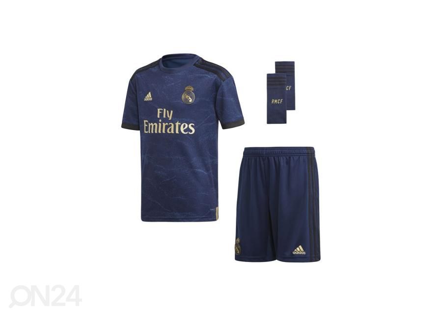 Lasten jalkapalloasu Adidas Real Madrid Away Jr Kit FJ3150 kuvasuurennos