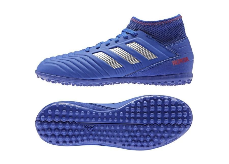 Lasten jalkapallokengät Adidas Predator 19.3 TF JR CM8546 siniset kuvasuurennos