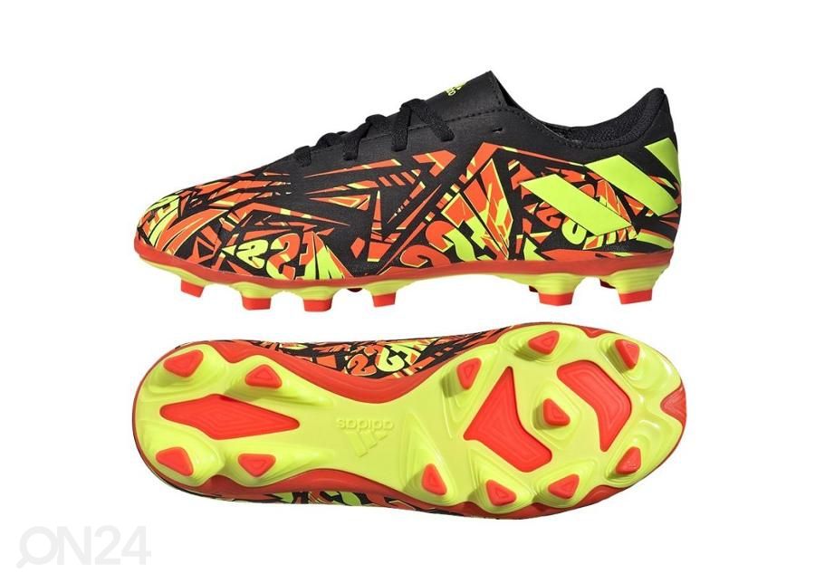 Lasten jalkapallokengät nurmikentälle/tekonurmelle Adidas Nemeziz Messi.4 FxG kuvasuurennos