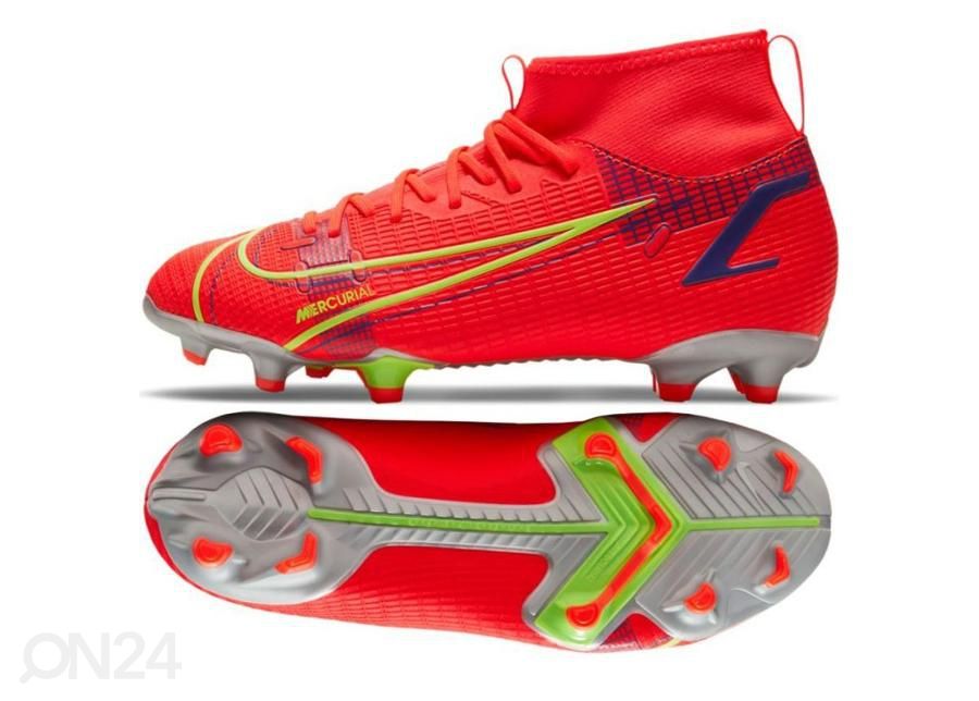 Lasten jalkapallokengät nurmikentälle/tekonurmelle Nike Mercurial Superfly 8 Academy MG kuvasuurennos