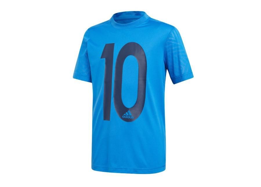 Lasten jalkapallopaita Adidas Messi Icon Jersey T-shirt JR DV1317 kuvasuurennos