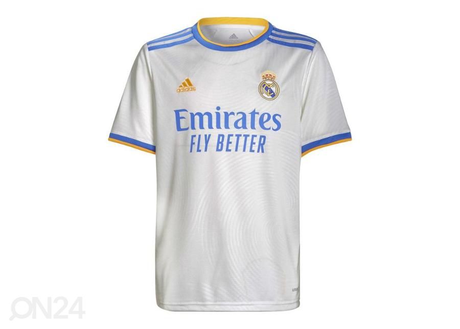Lasten jalkapallopaita Adidas Real Madrid Home kuvasuurennos
