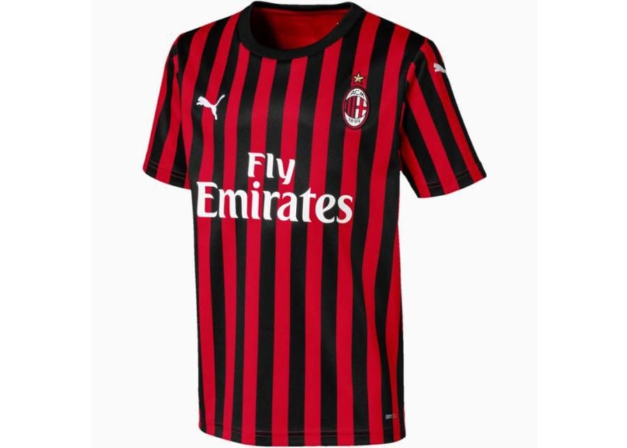 Lasten jalkapallopaita Puma AC Milan Home Shirt Replica SS Jr 755861 01 kuvasuurennos