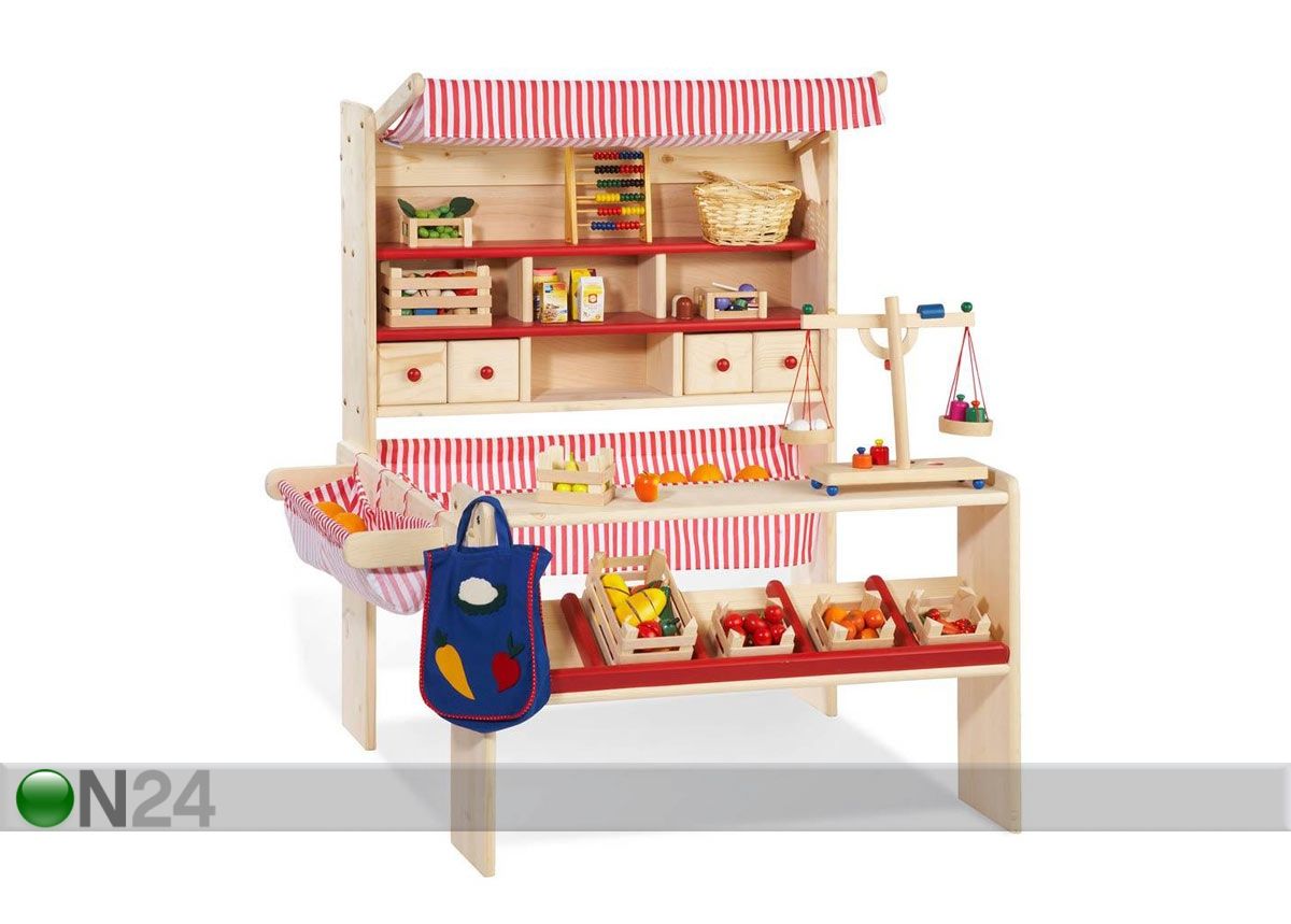 Lasten kesäkauppa ja kauppatarvikkeet LUCY kuvasuurennos