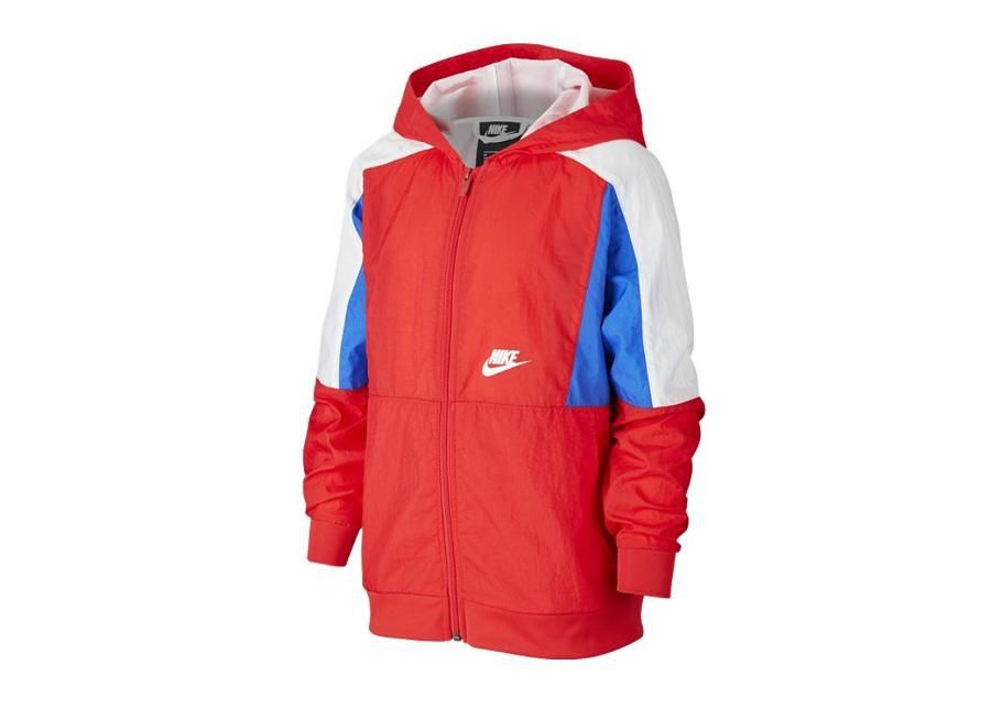 Lasten kuoritakki Nike Nsw Woven FZ Hoodie Jr CJ7895-657 kuvasuurennos