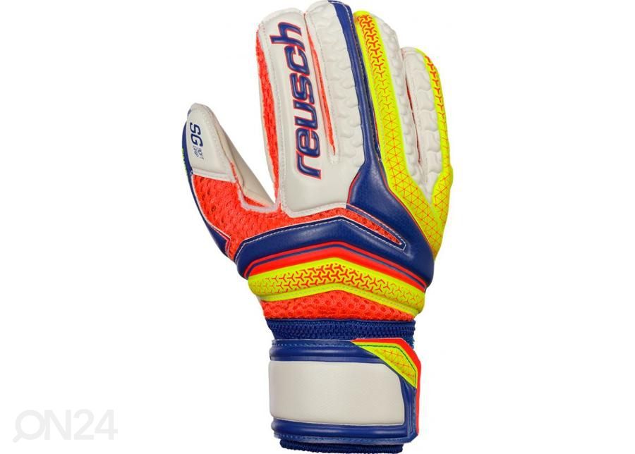 Lasten maalivahdin hanskat Reusch Serathor SG Finger Support Junior 37 72 810 456 kuvasuurennos