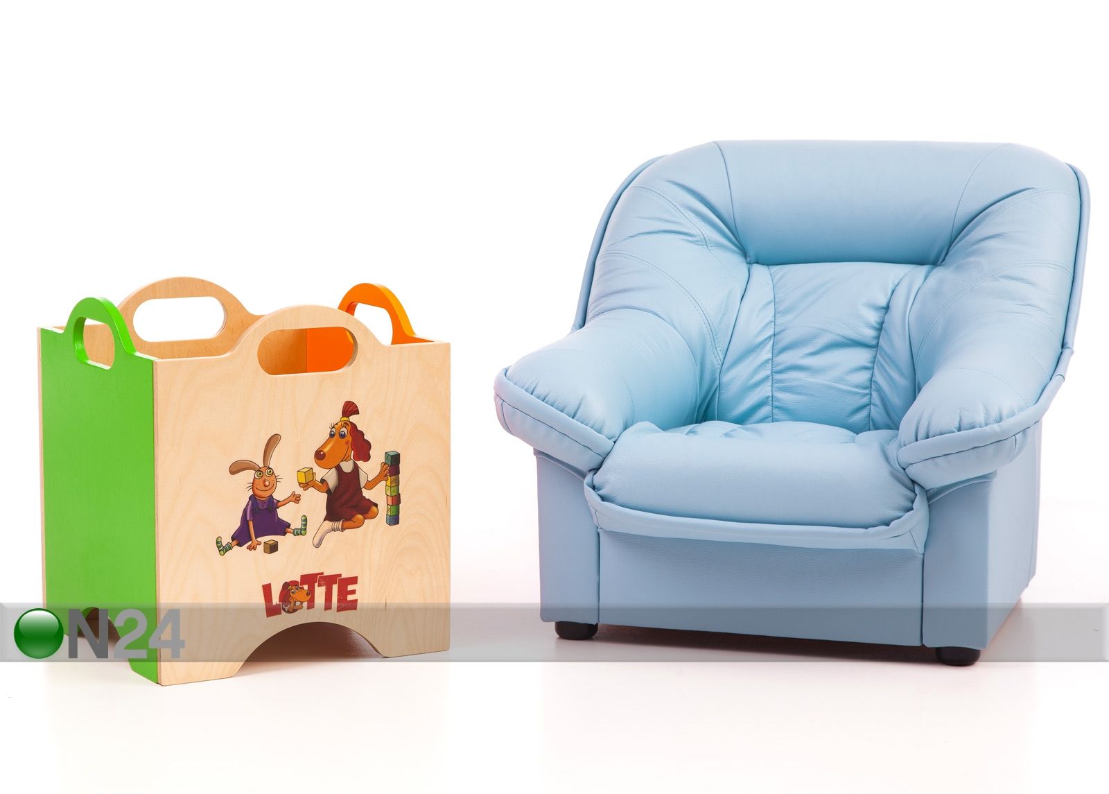 Lasten nojatuoli Mini Spencer + lelulaatikko Lotte kuvasuurennos