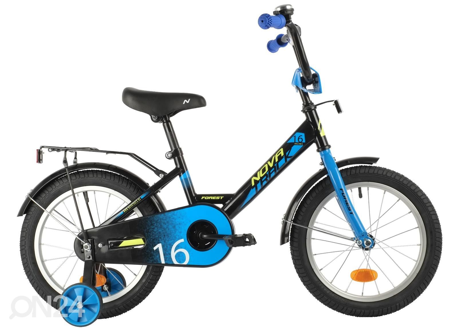 Lasten polkupyörä 16" FOREST Novatrack musta kuvasuurennos