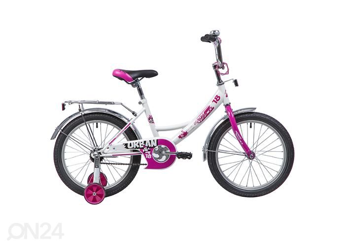Lasten polkupyörä 18" URBAN Novatrack valkoinen kuvasuurennos