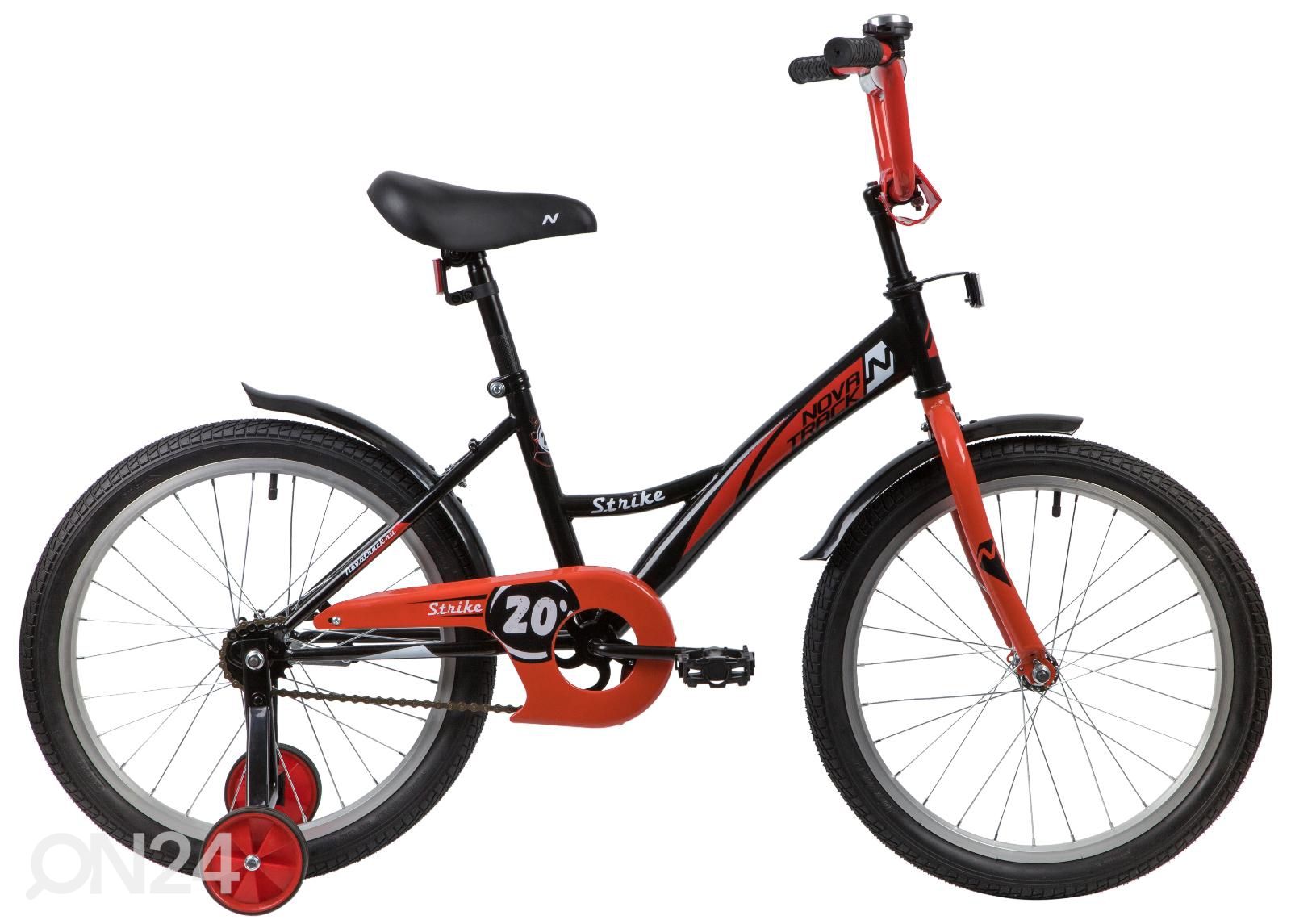 Lasten polkupyörä 20" STRIKE Novatrack musta/punainen kuvasuurennos