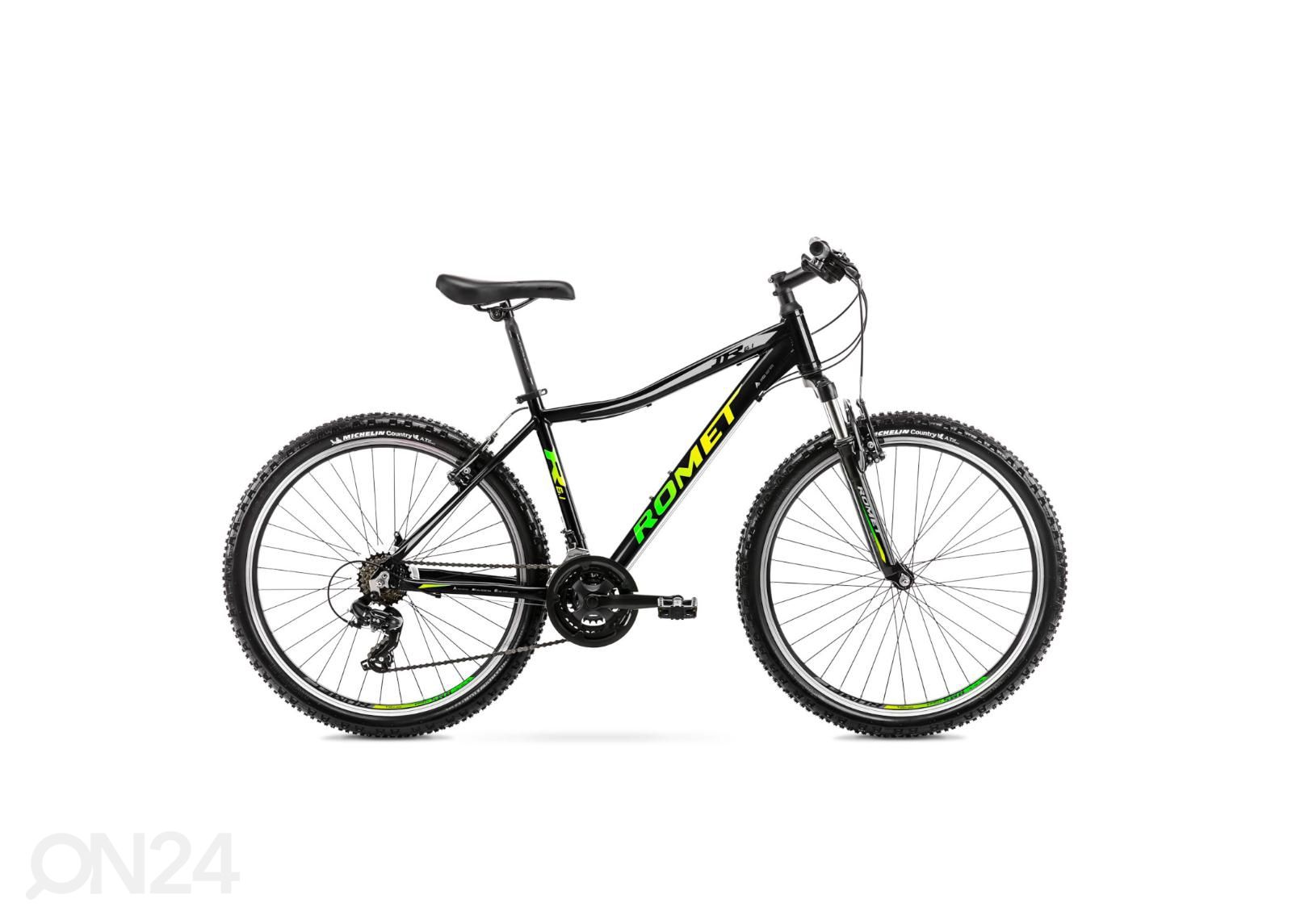 Lasten polkupyörä 26 tuumaa Romet Rambler R6.1 JR musta kuvasuurennos