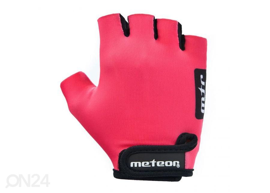 Lasten pyöräilyhanskat Meteor Pink kuvasuurennos