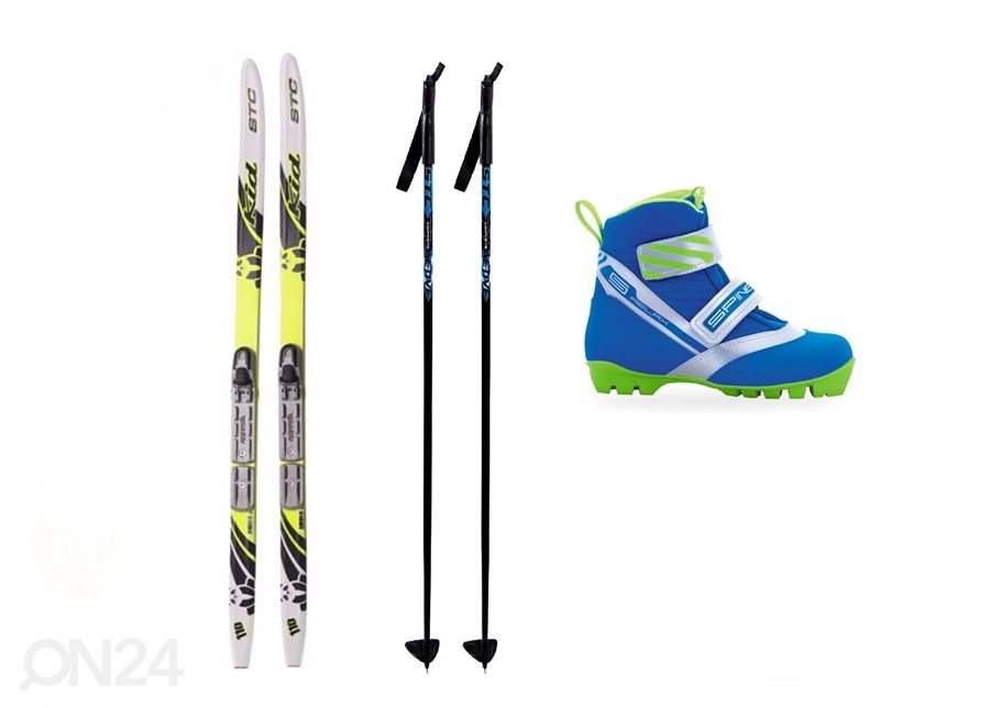 Lasten suksipaketti suomukuviolla 120-140 cm kuvasuurennos
