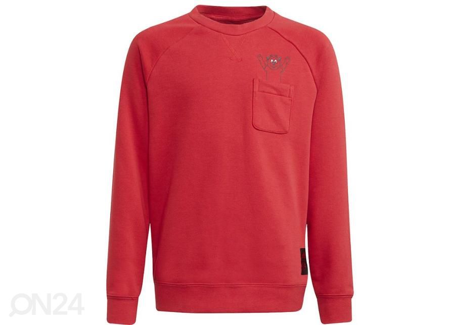 Lasten treenipaita Adidas Manchester United Crew Sweat kuvasuurennos