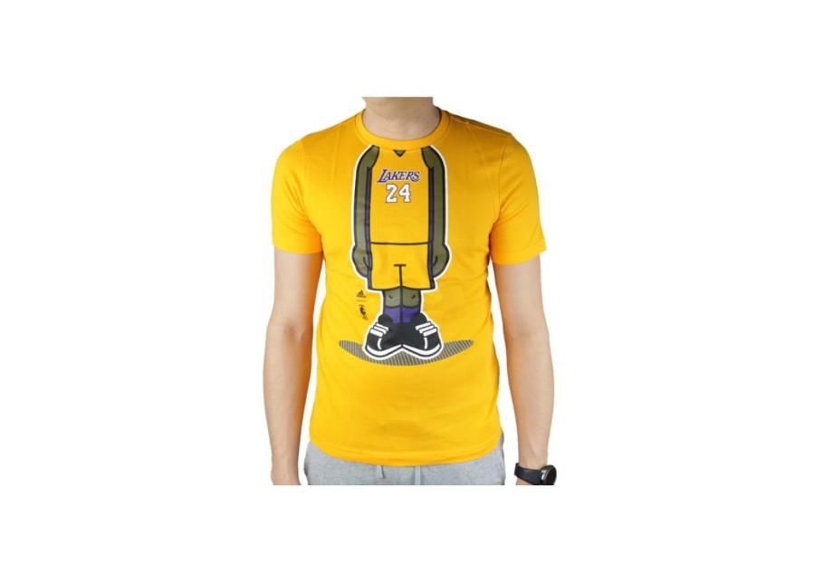 Lasten treenipaita Adidas Youth GFX PL LA Lakers Tee Junior G77938 kuvasuurennos