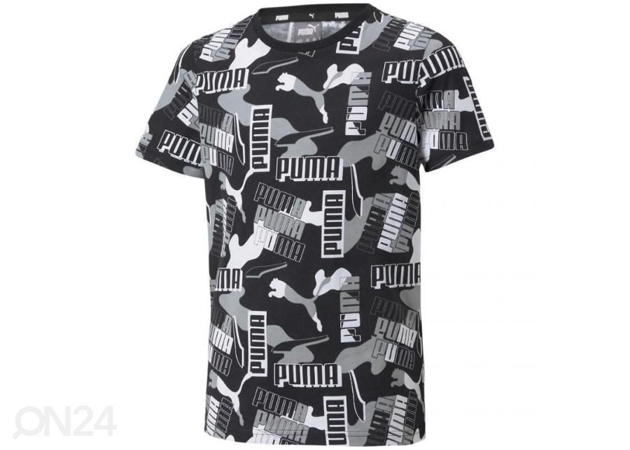 Lasten treenipaita Puma Alpha AOP Tee B Jr 589263 01 kuvasuurennos