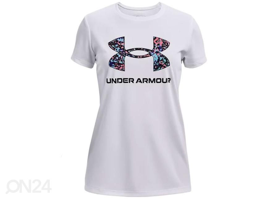 Lasten treenipaita Under Armour Y Tech BL Solid Body SS kuvasuurennos