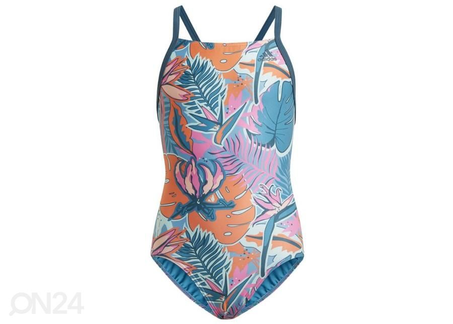 Lasten uimapuku Adidas Girls Sports Graphic Swimsuit kuvasuurennos