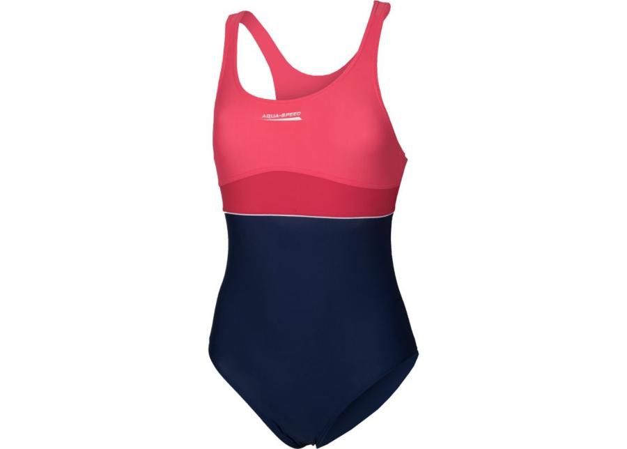 Lasten uimapuku Aqua-Speed EMILY Junior tummansininen-roosa kuvasuurennos