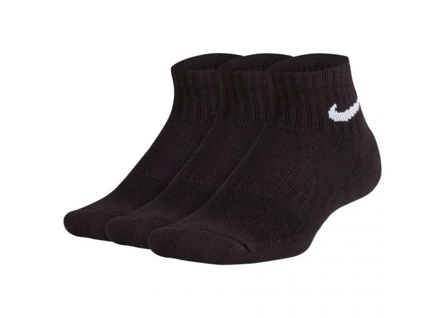 Lasten urheilusukat Nike Performance Cushioned QT 3 paria Jr SX6844 010 kuvasuurennos