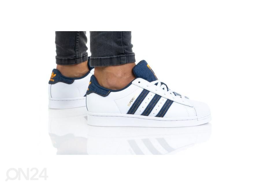 Lasten vapaa-ajan kengät Adidas Superstar kuvasuurennos