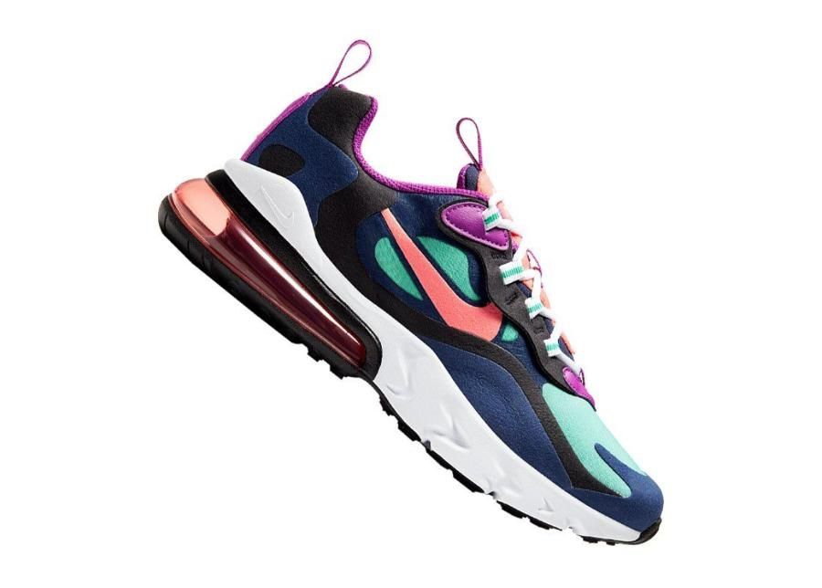 Lasten vapaa-ajan kengät Nike Air Max 270 React Jr BQ0103-402 kuvasuurennos