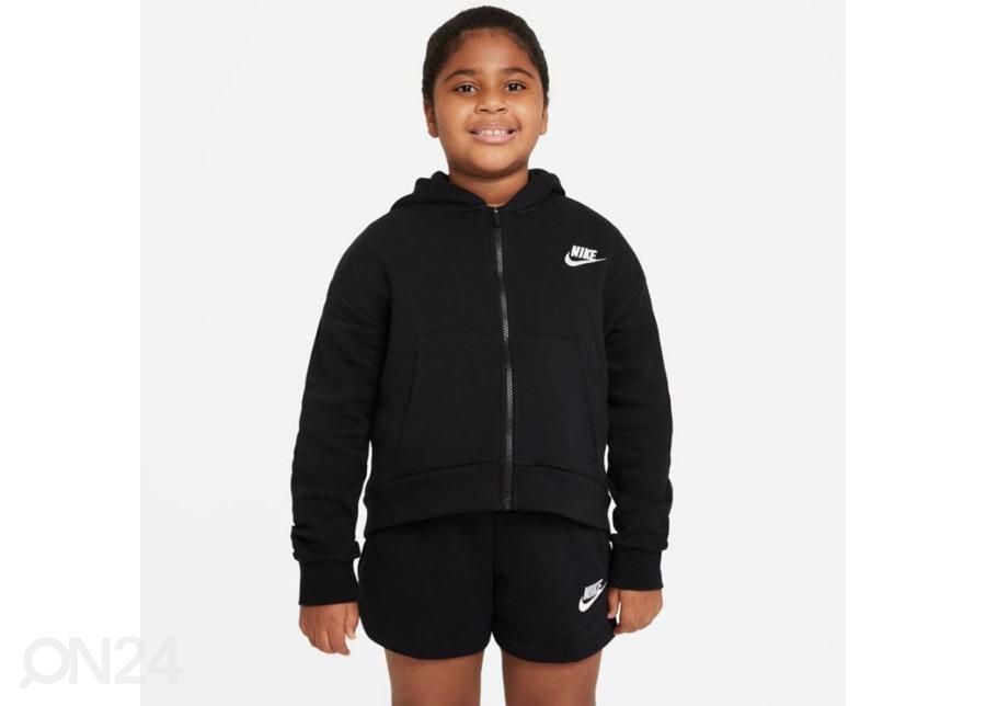Lasten verryttelytakki Nike Sportswear Club Fleece Jr DC7118 010 kuvasuurennos