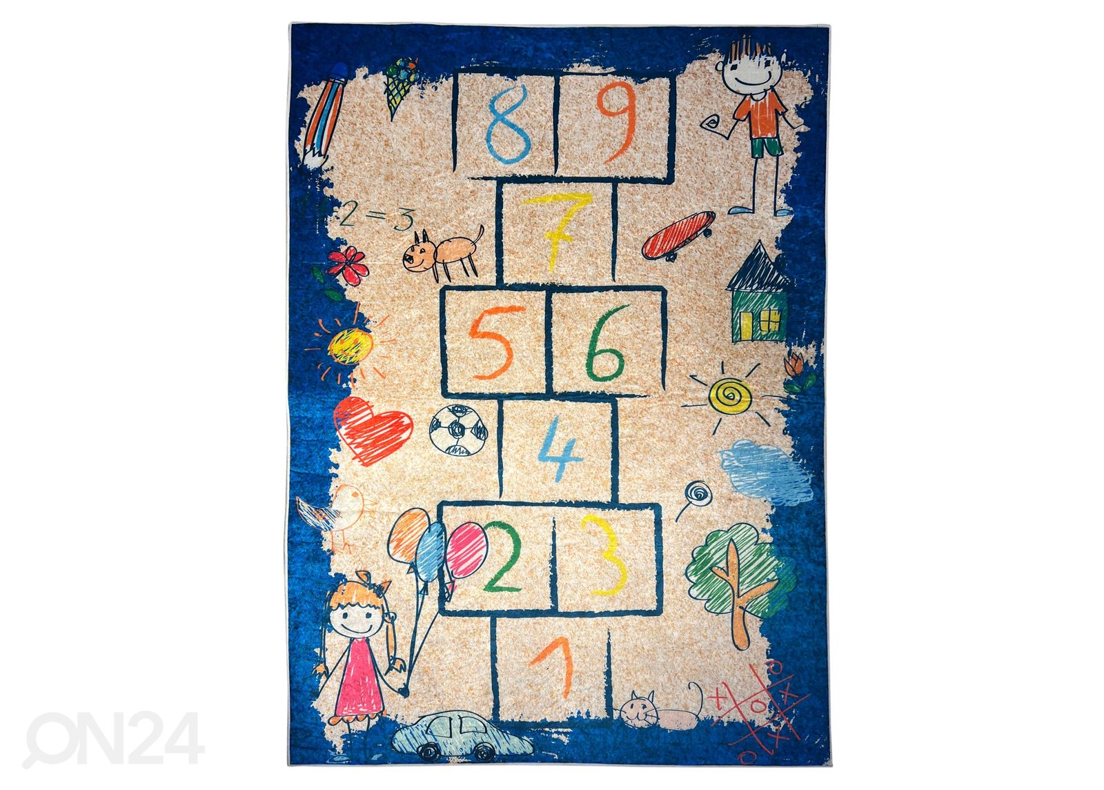 Lastenhuoneen matto Playground 120x180 cm kuvasuurennos