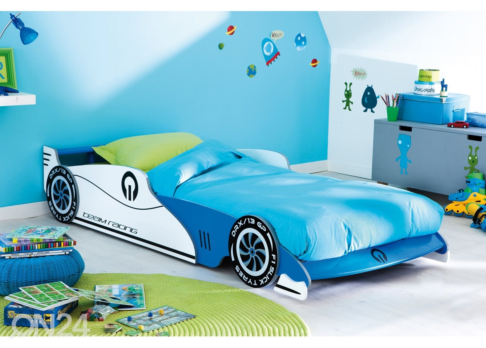 Lastensänky GRAND PRIX+patja INTER BONNEL 90x200 cm kuvasuurennos