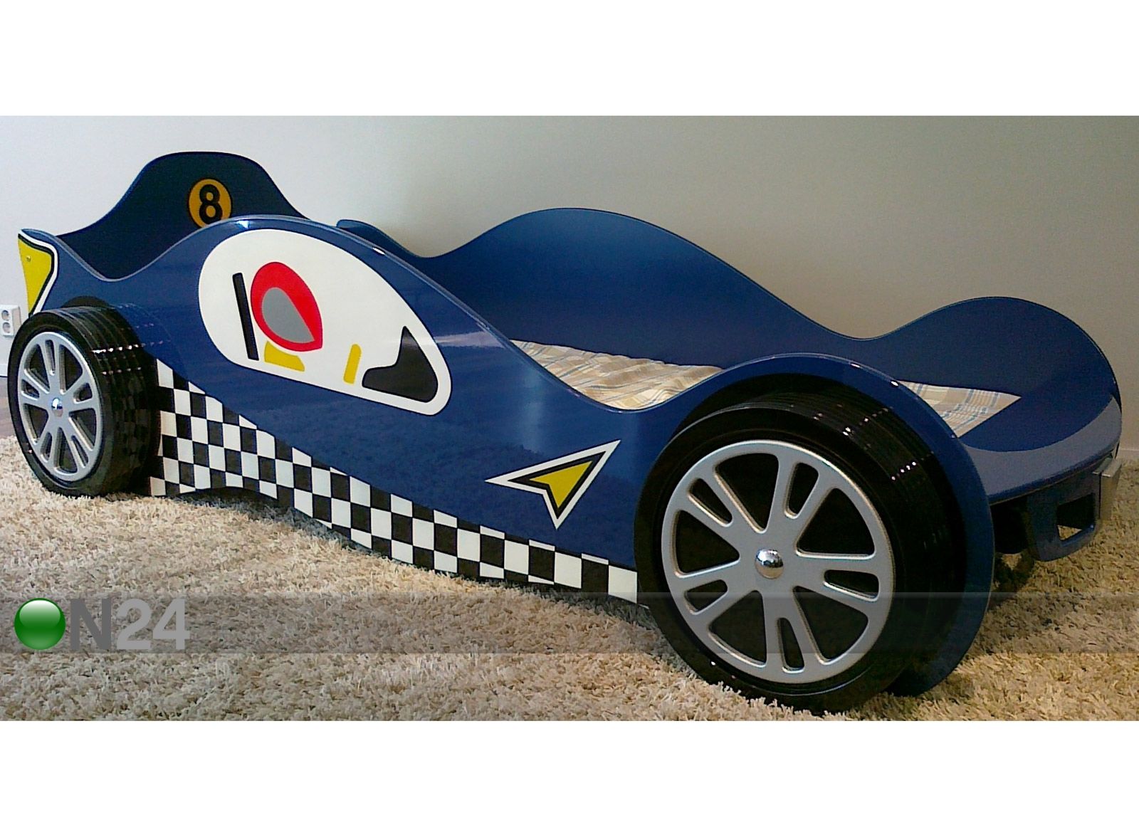 Lastensänky MÄKIAUTO 93x190 cm kuvasuurennos