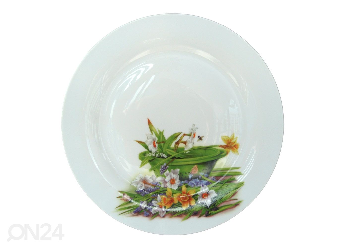 Lautanen NARSISSI Ø 22,5 cm, 6 kpl kuvasuurennos