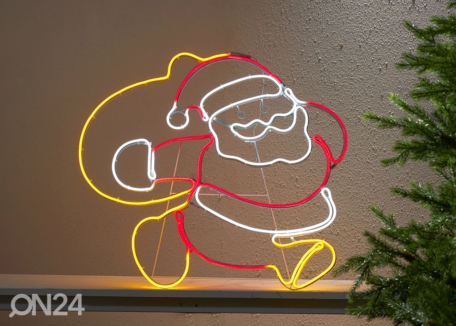 LED-joulupukki Neoled kuvasuurennos