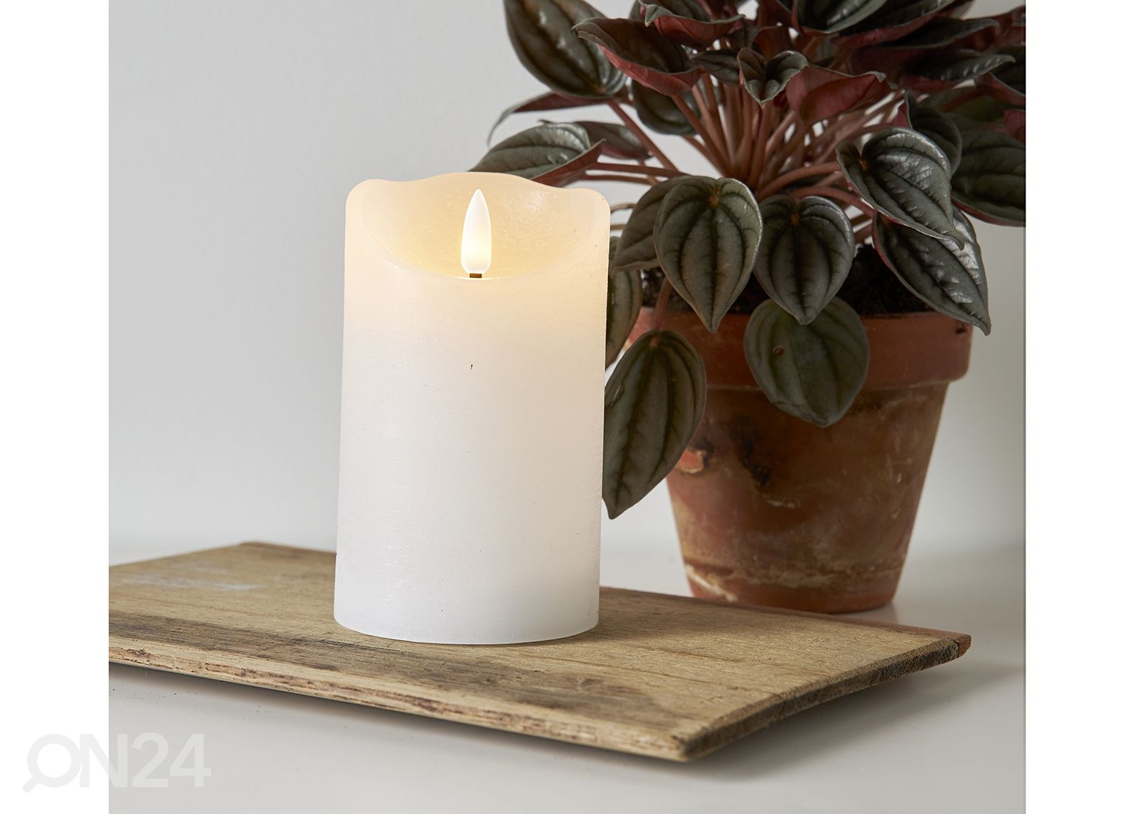 LED-kynttilä Flamme Rustic kuvasuurennos