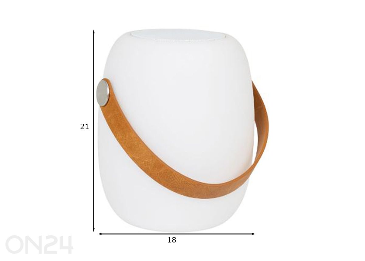 LED-lamppu Cardiff kuvasuurennos mitat